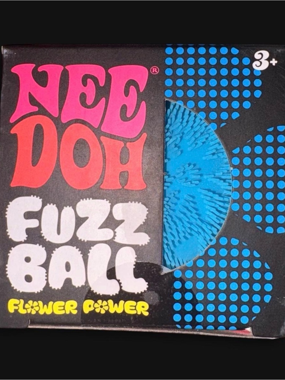NeeDoh Fuzz Ball - Blue flower power